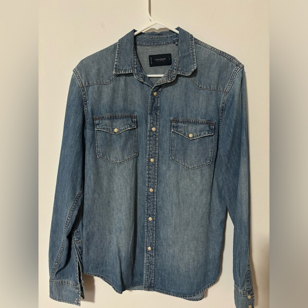Lucky Brand Jeans Button Down Jean Shirt Jacket